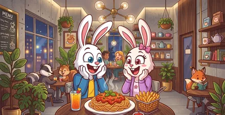 無料のお食事イメージ（イラスト）