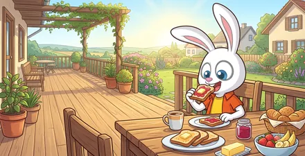 宿泊のモーニングのイメージ（イラスト）