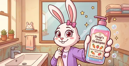 シャンプーレンタルのイメージ（イラスト）